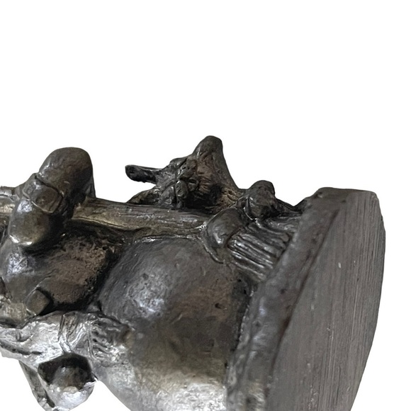 Vintage Michael Ricker Pewter snowman Figurine 1987 - Picture 5 of 14